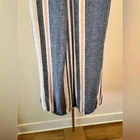 Philosophy Women's Striped Shift Dress M Multicolor Sleeveless Casual Linen - Picture 7 of 10